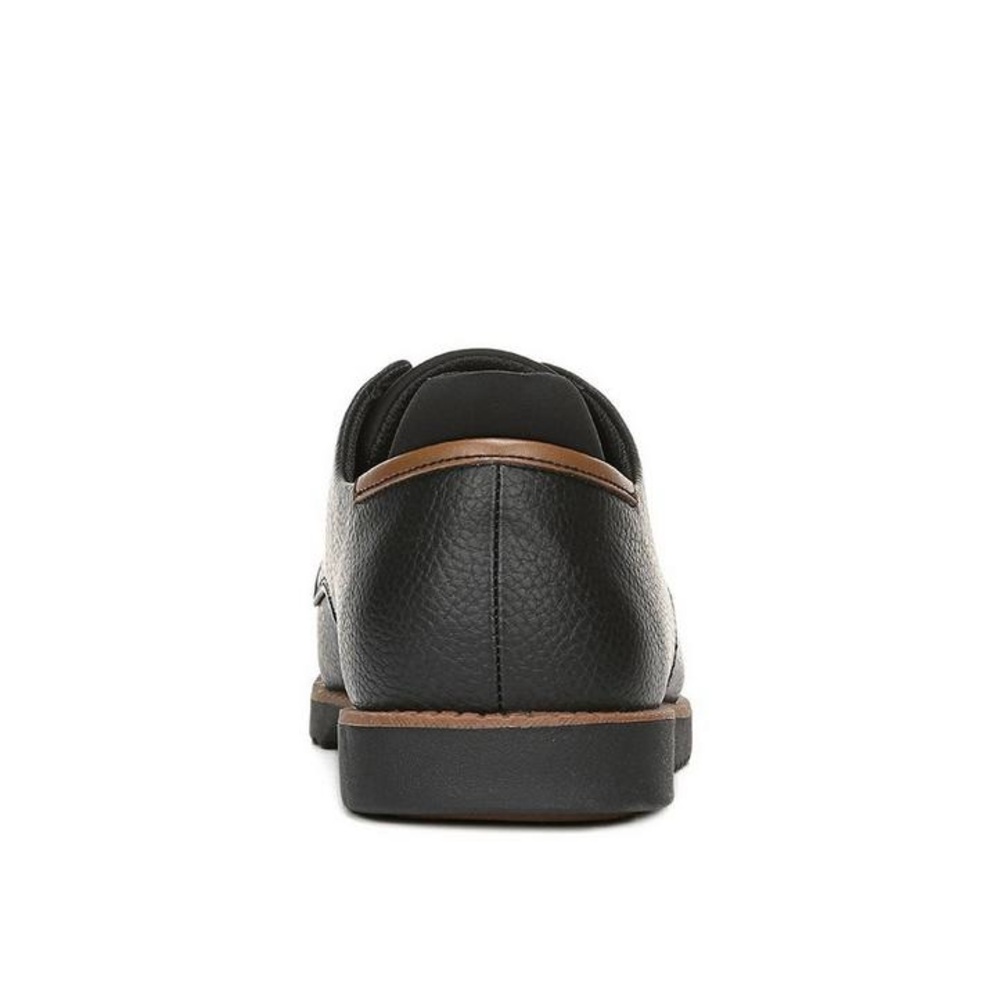 Dr. Scholl's Black Oxford Shoes with Textured Leather and Contrasting Sole - Picture 7 of 8